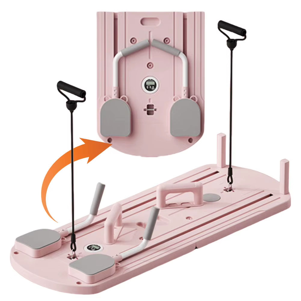 Abdominal Exercise Board Fitness Board Automatic Rebound Leg & Arm Toner Multifunctional Pilates Reformer Set Fitness Equipment