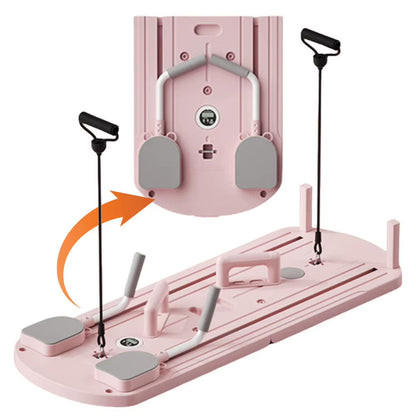 Abdominal Exercise Board Fitness Board Automatic Rebound Leg & Arm Toner Multifunctional Pilates Reformer Set Fitness Equipment